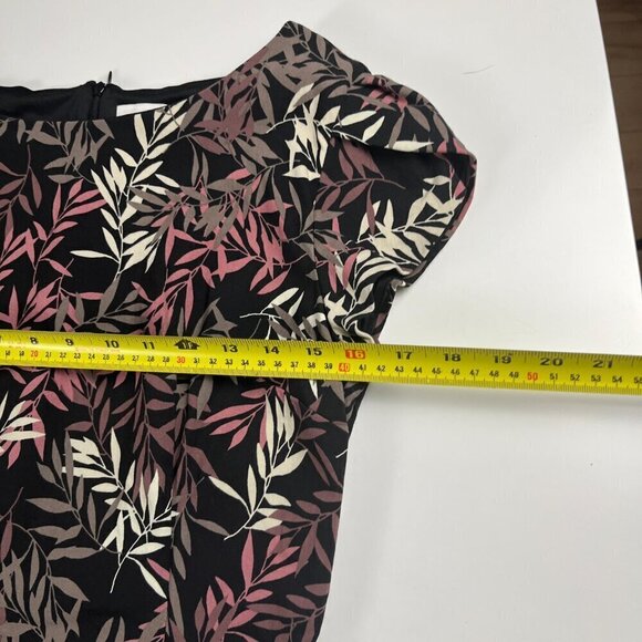 Apricot career dress cap sleeves top lined stretch black pink size M - Picture 8 of 10